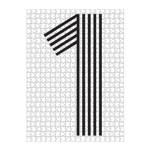 Puzzle Ravensburger "1" artboxONE - Typografie,Schwarzweiß,Geometrie