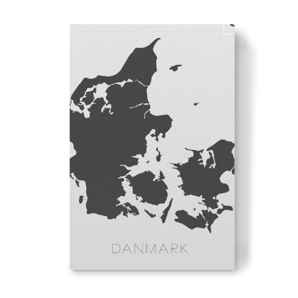 Leinwandbild "Danmark" artboxONE - Typografie,Reise,Schwarzweiß,Reise / Länder