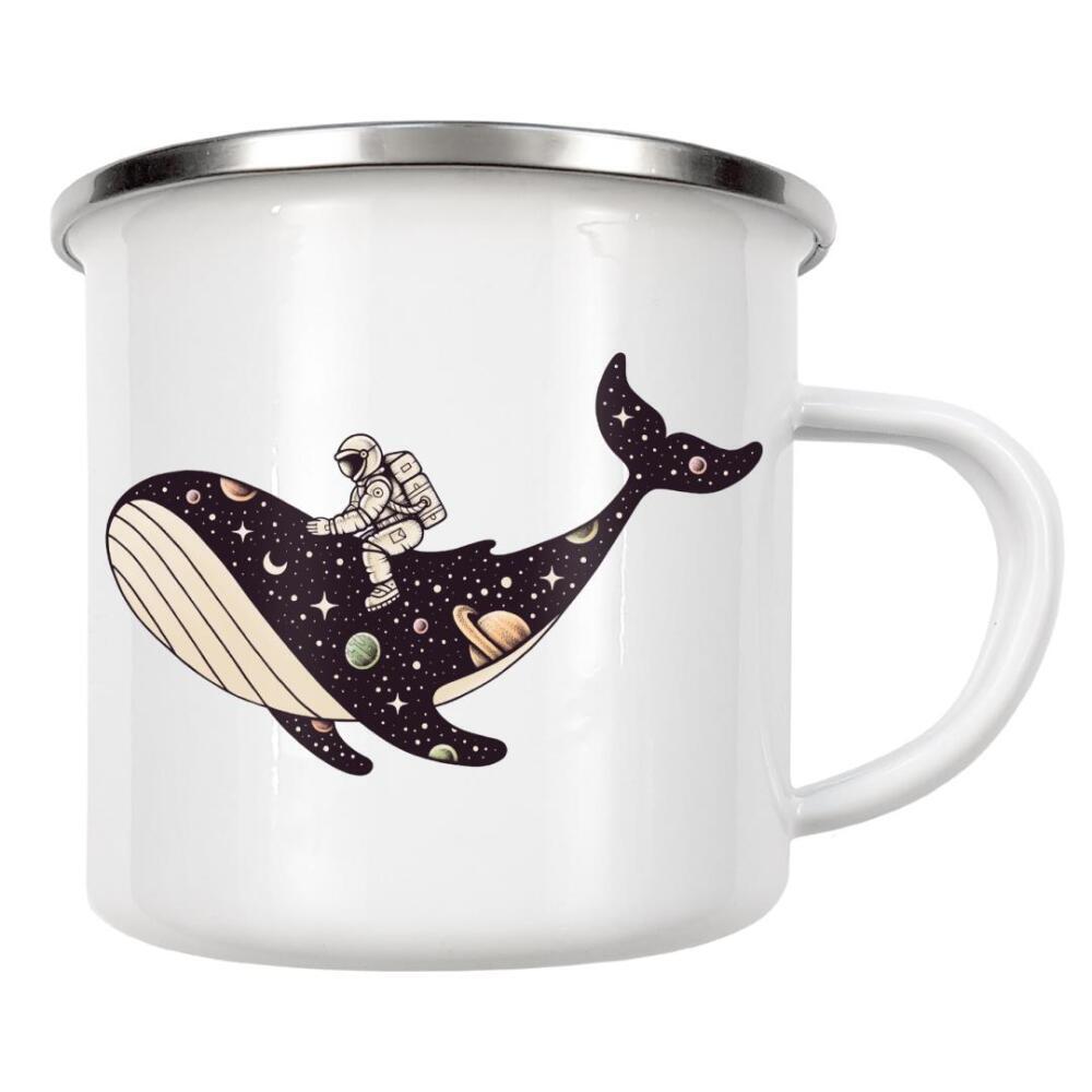 Emaille Tasse "Enkel Dika - Stellar Ride" artboxONE - Tiere,Comic,Galaxy