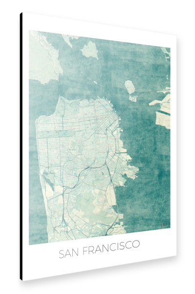 Alu-Dibond "San Francisco, USA" 30x20 cm artboxONE
