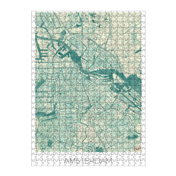Puzzle Ravensburger "Amsterdam, Niederlande" artboxONE - Städte,Städte / Amsterdam,Kartografie