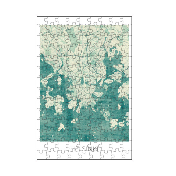 artboxONE Puzzle "Helsinki, Finnland" artboxONE - Städte,Kartografie - Helsinki,Finnland,Karte,Stadt,Straße,Plakat,Plan,Map,Street