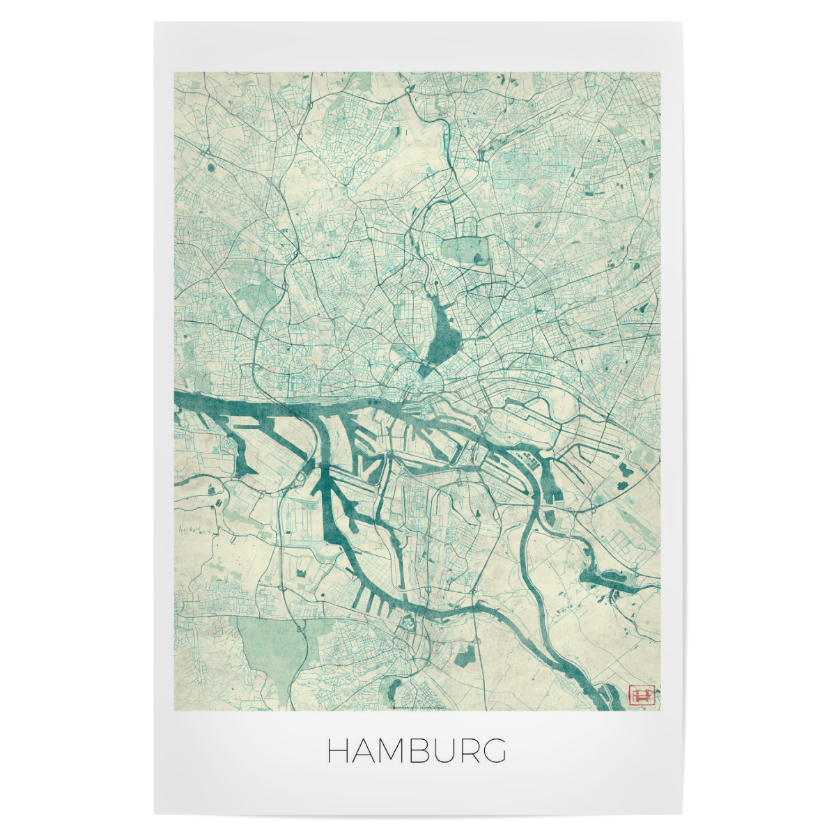 Hamburg, Deutschland als Poster bei artboxONE kaufen