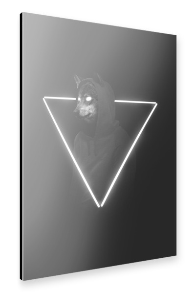 Alu-Dibond "It's me inside me" 30x20 cm artboxONE