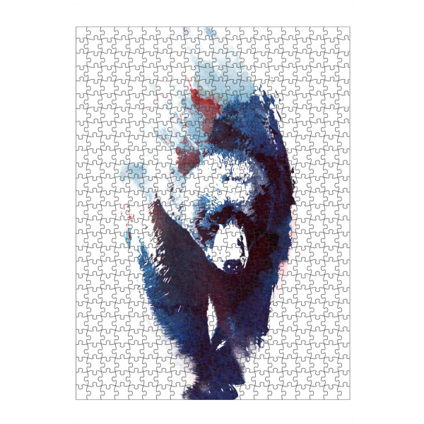 Puzzle Ravensburger "Death run" artboxONE - Natur,Tiere - Bär,Laufen,Doppelte belichtung - Bild Bär