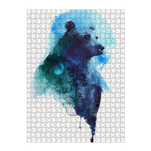 Puzzle Ravensburger "Best friends forever" artboxONE - Tiere - Bär,Wald,Doppelte exposition - Bild Bär