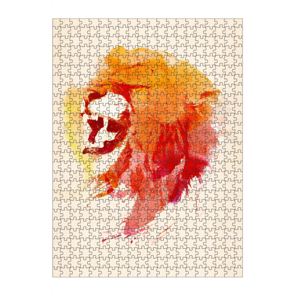 Puzzle Ravensburger "Angry lion" artboxONE - Natur,Tiere - Lion,Mähne,Double exposure - Bild Lion