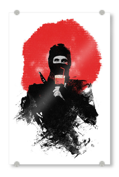Acrylglasbild "American Ninja" artboxONE - Menschen - American,Ninja,Japan