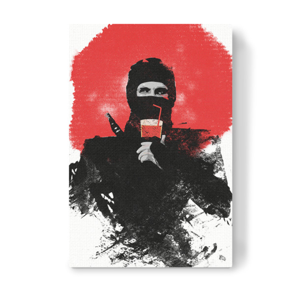 Leinwandbild "American Ninja" artboxONE - Menschen - American,Ninja,Japan