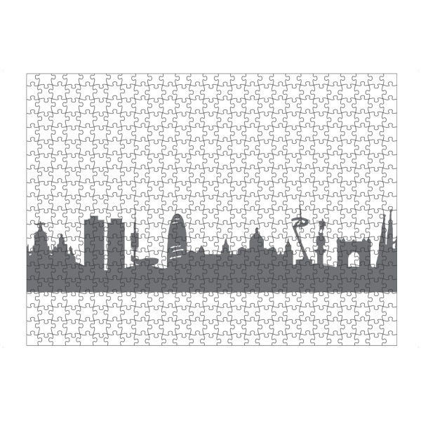 artboxONE Puzzle "Barcelona 02 Monochrom Schiefergrau" artboxONE - Städte,Abstrakt,Schwarzweiß,Architektur,Reise / Länder,Städte / Barcelona