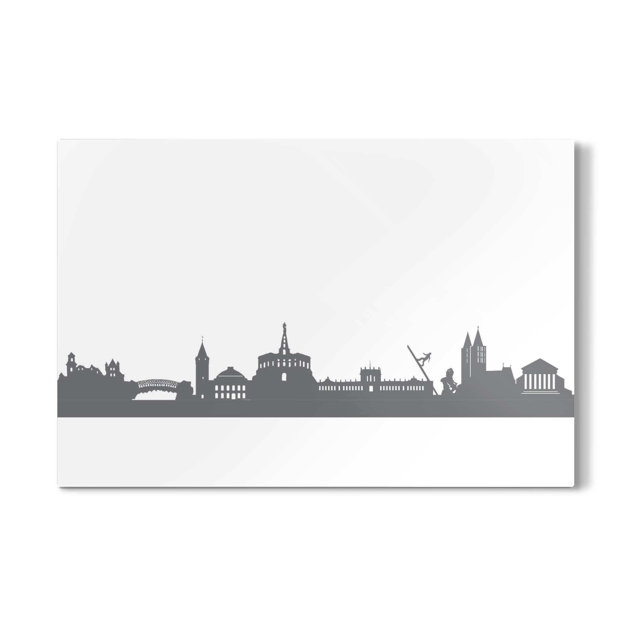 Galerie-Print "Kassel 02 Monochrom Schiefergrau" 75x50 cm artboxONE