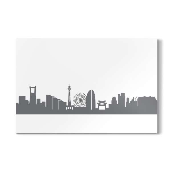 Galerie-Print "Yokohama 02 Monochrom Schiefergrau" 30x20 cm artboxONE