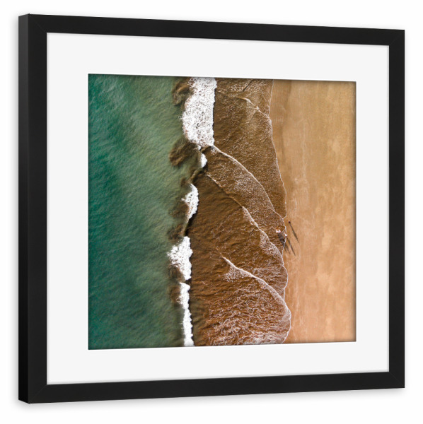 Poster mit Rahmen schwarz "Ocean avenue" artboxONE - Natur,Reise,Menschen,Reise / Strand und Meer