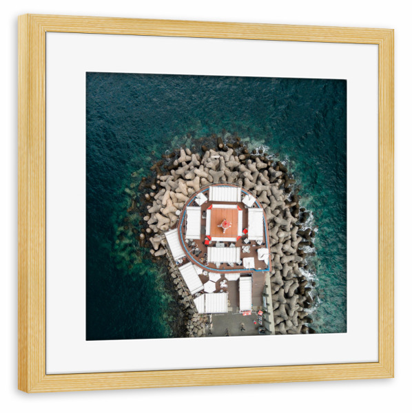 Poster mit Rahmen kiefer "Lighthouse" artboxONE - Städte,Reise,Menschen,Reise / Strand und Meer