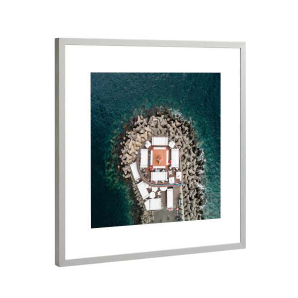 Poster mit Rahmen Silber "Lighthouse" artboxONE - Städte,Reise,Menschen,Reise / Strand und Meer