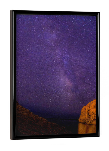Poster mit schwarzem Rahmen "Milky Way" artboxONE - Natur,Ultraviolet