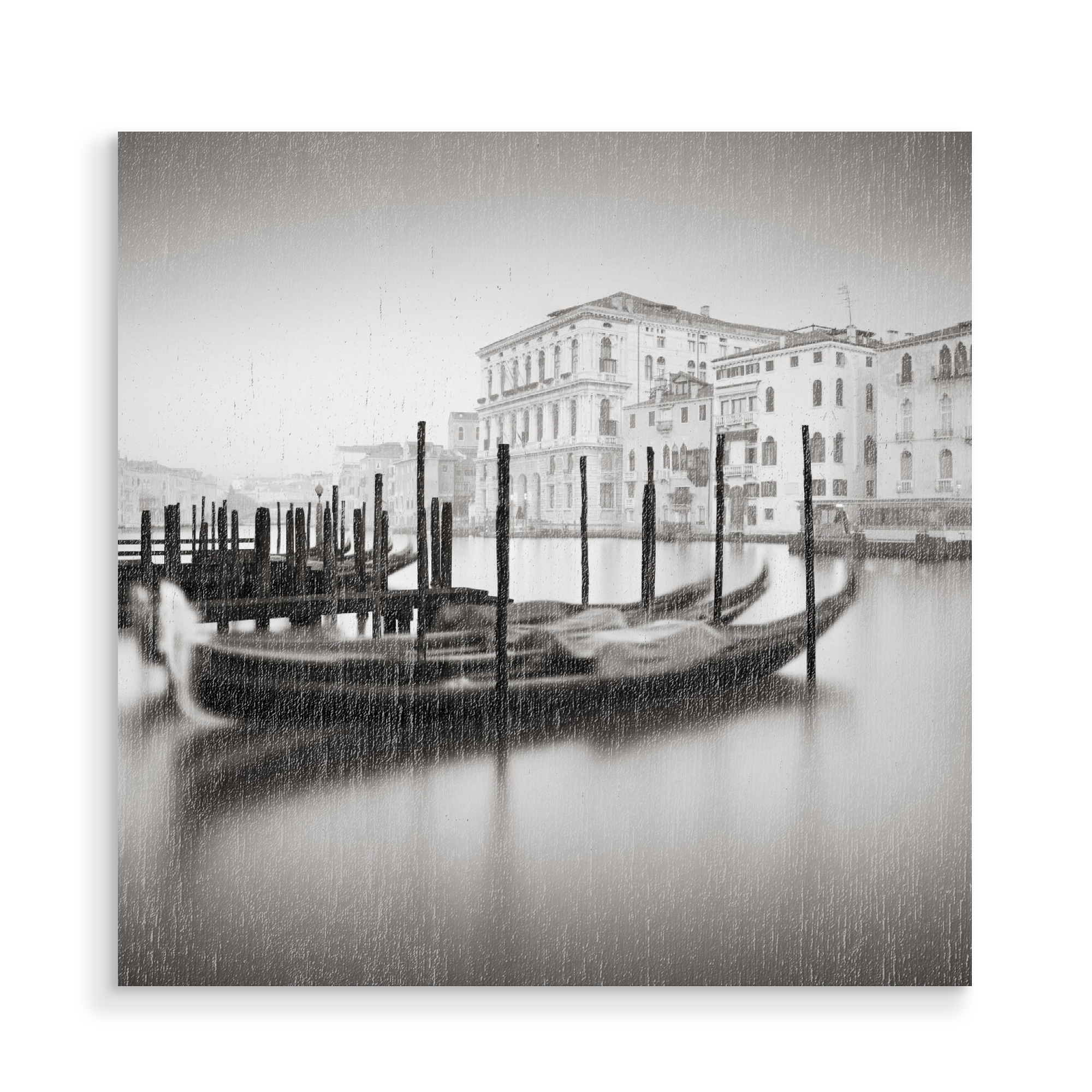 Holzbild "Canal Grande Venedig" artboxONE - Städte,Reise,Abstrakt,Schwarzweiß,Stillleben,Reise / Länder,Fiktion,Fiktion