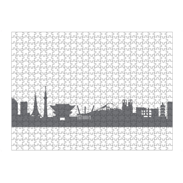 Puzzle Ravensburger "Tokyo 02 Monochrom" artboxONE - Städte,Reise,Abstrakt,Schwarzweiß,Architektur,Reise / Länder,Städte / Tokio
