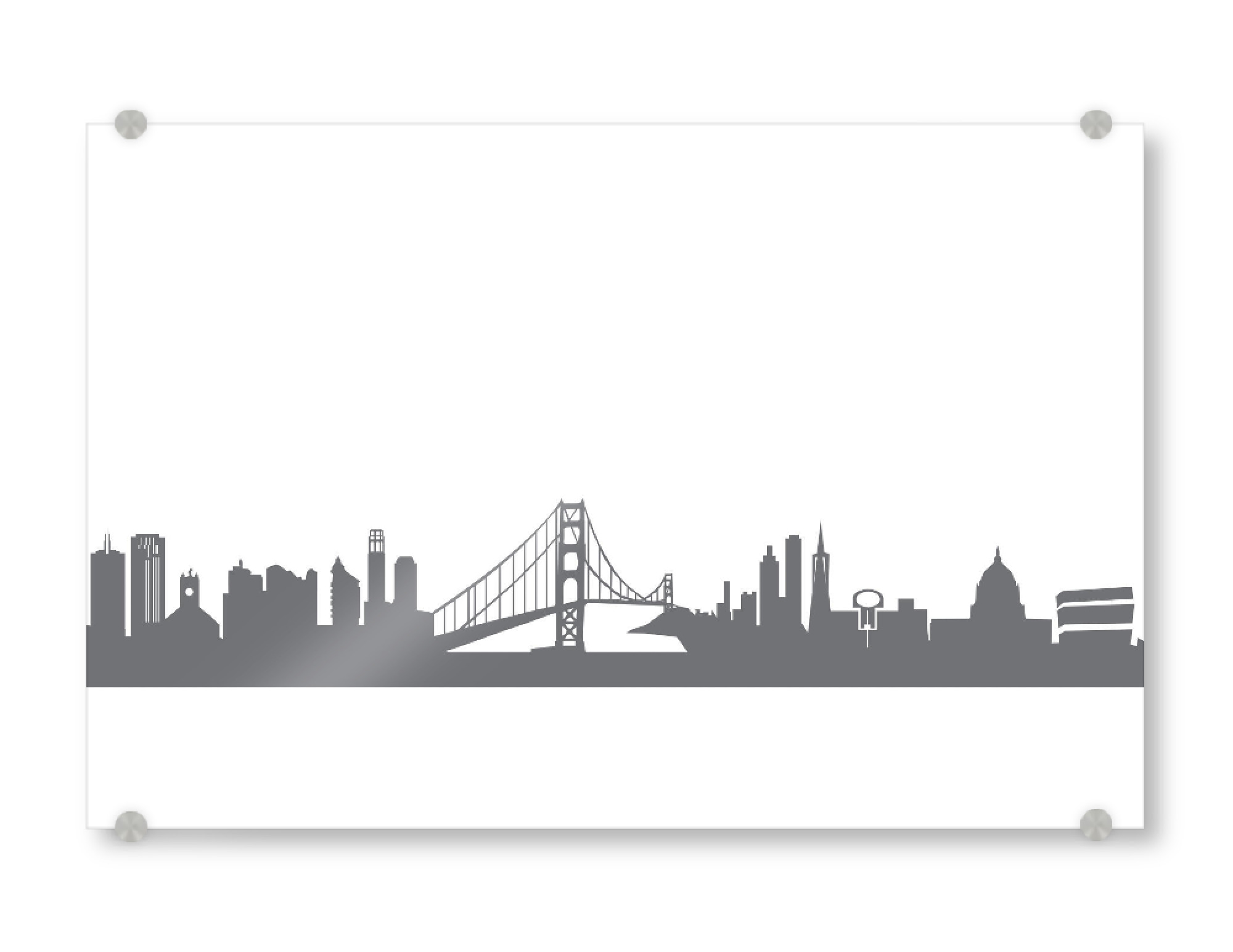Acrylglasbild "San Francisco 02 Monochrom" artboxONE - Städte,Reise,Abstrakt,Schwarzweiß,Architektur,Reise / Länder,Städte / San Francisco
