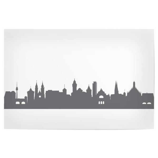 Poster 30x20 cm "Nürnberg 02 Monochrom" artboxONE - Städte,Reise,Abstrakt,Schwarzweiß,Architektur,Reise / Länder
