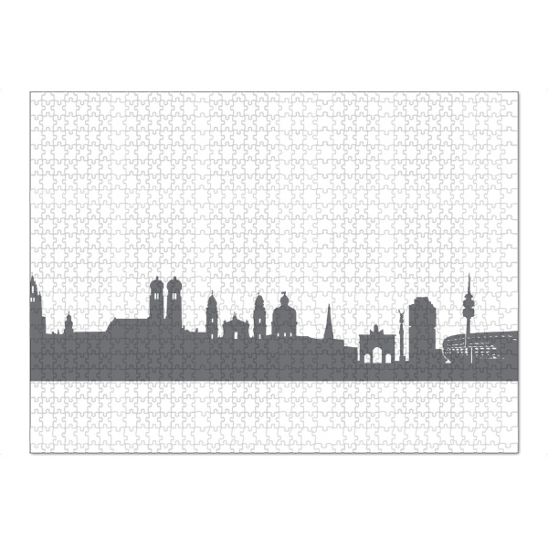 Puzzle Ravensburger "München 02 Monochrom" artboxONE - Städte,Städte / München,Reise,Abstrakt,Schwarzweiß,Architektur,Reise / Länder
