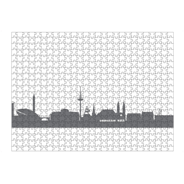 artboxONE Puzzle "Bremen 02 Monochrom Schiefergrau" artboxONE - Städte,Reise,Abstrakt,Schwarzweiß,Architektur,Reise / Länder
