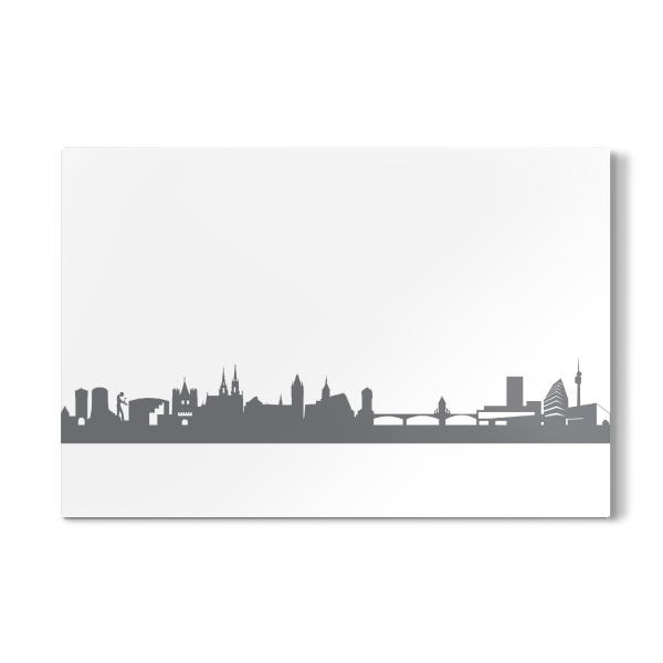 Galerie-Print "Basel 02 Monochrom Schiefergrau" 30x20 cm artboxONE