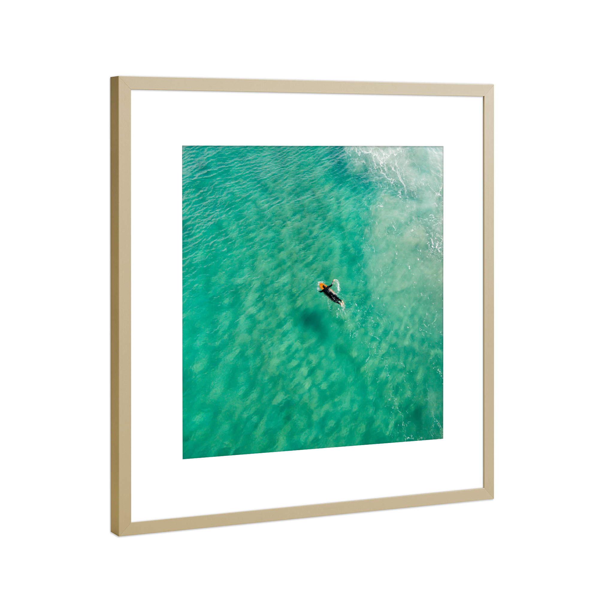 Poster mit Rahmen Gold "Ozeanvogel" artboxONE - Reise,Menschen,Reise / Strand und Meer,Sport,Sport / Motivation