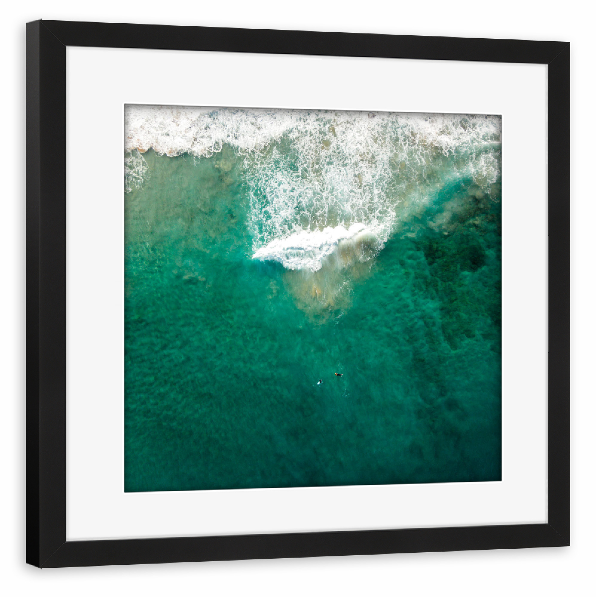 Poster mit Rahmen schwarz "Wave of fun" artboxONE - Natur,Menschen,Sport,Sport / Sommerspiele,Sport / Motivation