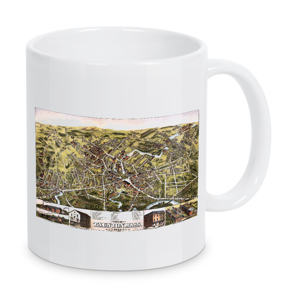 Tasse "Taunton-Massachusetts alte Karte" artboxONE - Kartografie