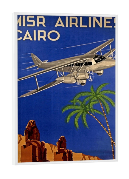 Poster mit weißem Rahmen "Egypt Poster Vintage Travel Art Print" artboxONE - Reise,Retro