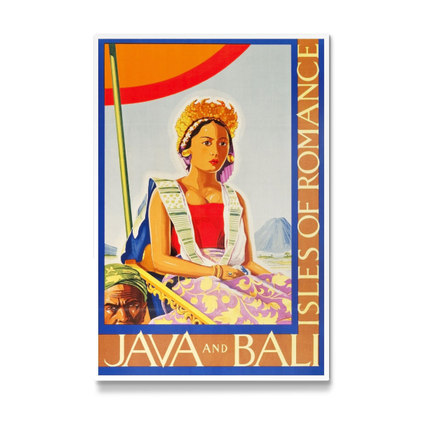 Galerie-Print "Java Art Bali Vintage Travel Poster Home Decor Print" 30x20 cm artboxONE