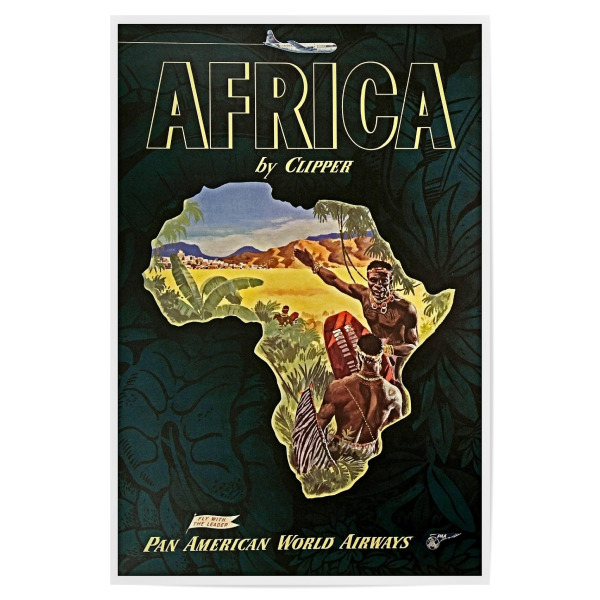 Poster "Art Africa Vintage Travel Poster Print" artboxONE - Reise