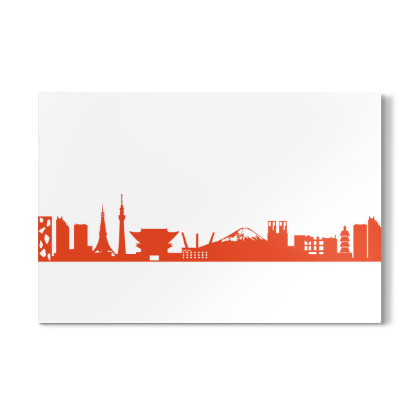 Galerie-Print "TOKYO 03 Monochrom Tangerine" 30x20 cm artboxONE