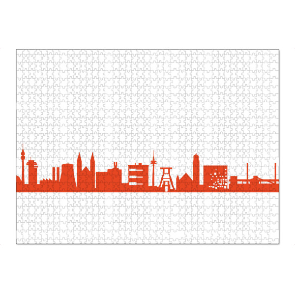 Puzzle Ravensburger "RUHRPOTT 03 Monochrom Tangerine" artboxONE - Städte,Reise,Abstrakt,Architektur,Reise / Länder