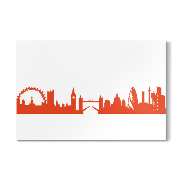 Galerie-Print "LONDON 03 Monochrom Tangerine" 30x20 cm artboxONE