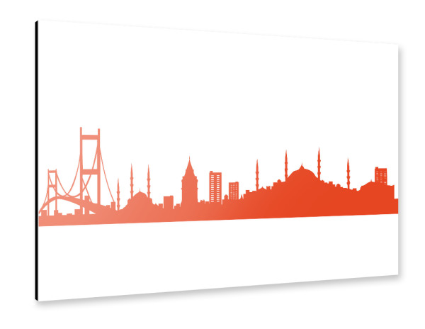 Alu-Dibond "ISTANBUL tangerine" 30x20 cm artboxONE