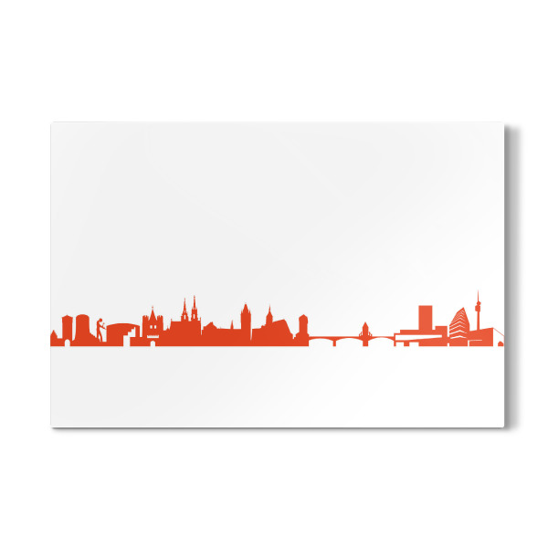 Galerie-Print "BASEL 03 Monochrom Tangerine" 30x20 cm artboxONE