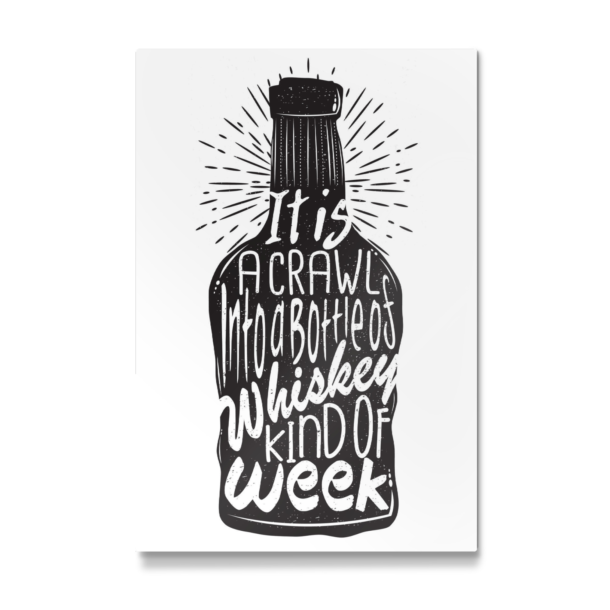 Galerie-Print "It is a Crawl into a Bottle of Whiskey Kind of Week" 30x20 cm artboxONE