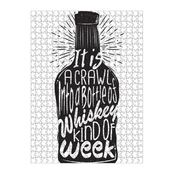 artboxONE Puzzle "It is a Crawl into a Bottle of Whiskey Kind of Week" artboxONE - Typografie
