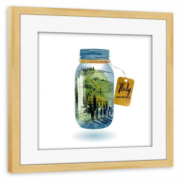 Poster mit Rahmen kiefer "Toskana memories 2" artboxONE - Natur,Reise,Reise / Länder,Fiktion