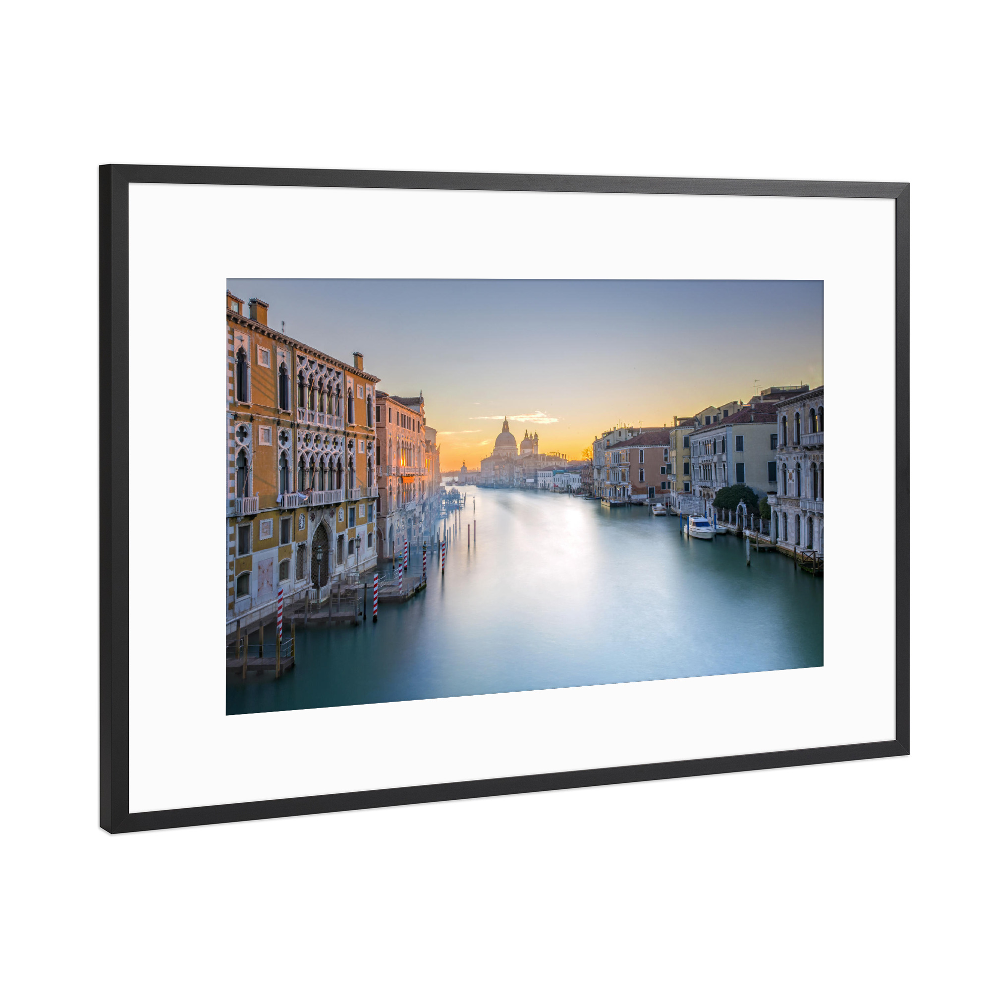 Poster mit Rahmen Schwarz (Metallic) "Venedig 2" artboxONE - Reise - Venedig