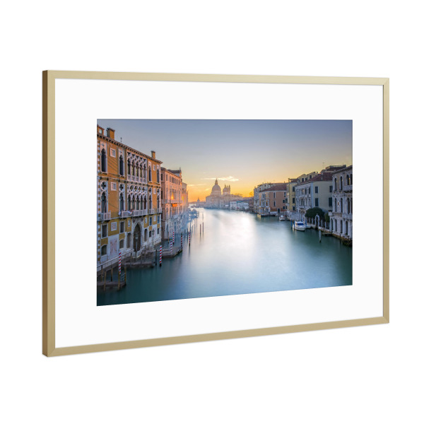 Poster mit Rahmen Gold "Venedig 2" artboxONE - Reise - Venedig