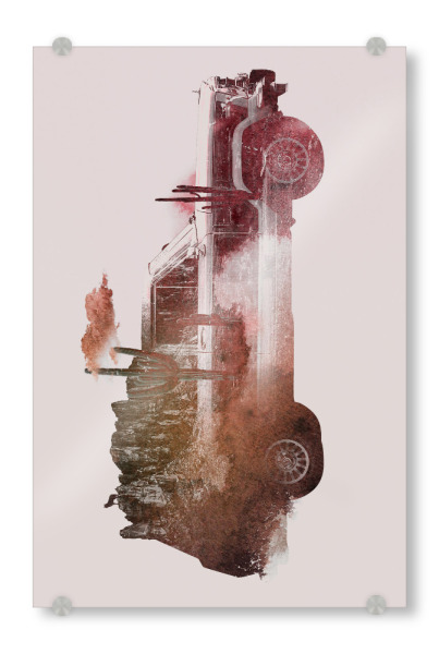 Acrylglasbild "Drive me back home 2" artboxONE - Natur,Automobile - Car