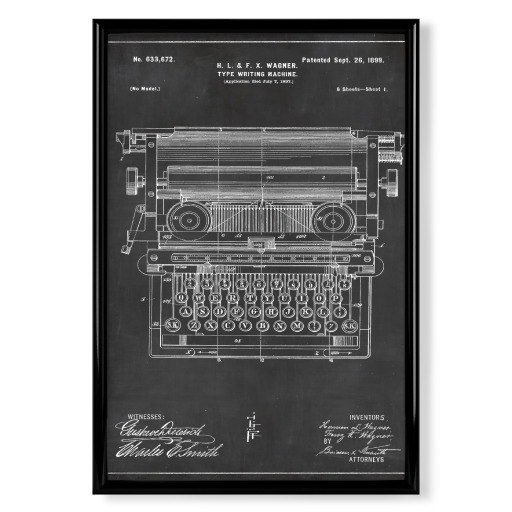 Retro typewriter patent