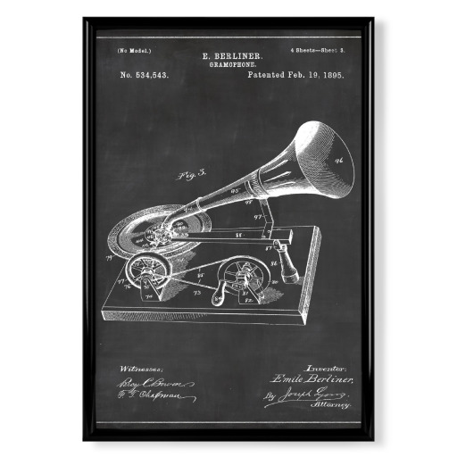 Retro gramophone patent