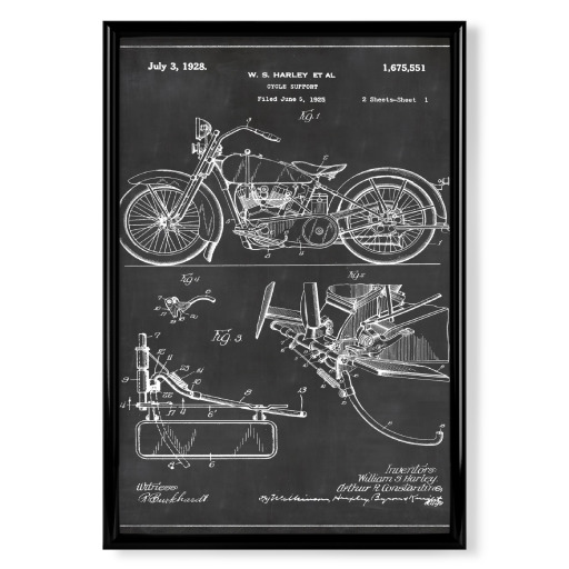 Retro motorcycle patent