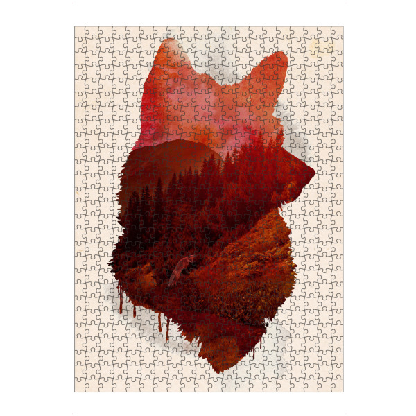 artboxONE Puzzle "The great escape" artboxONE - Tiere - Wolf,Wald - Bild Wolf
