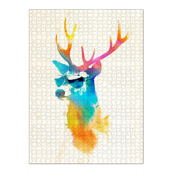 Puzzle Ravensburger "Sunny stag" artboxONE - Tiere - Deer,Stag - Bild Deer