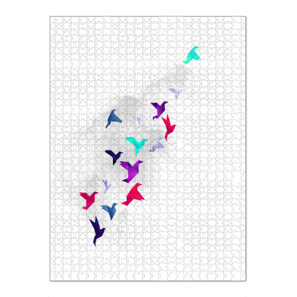 Puzzle Ravensburger "Paper Birds" artboxONE - Tiere - Bird - Bild Bird